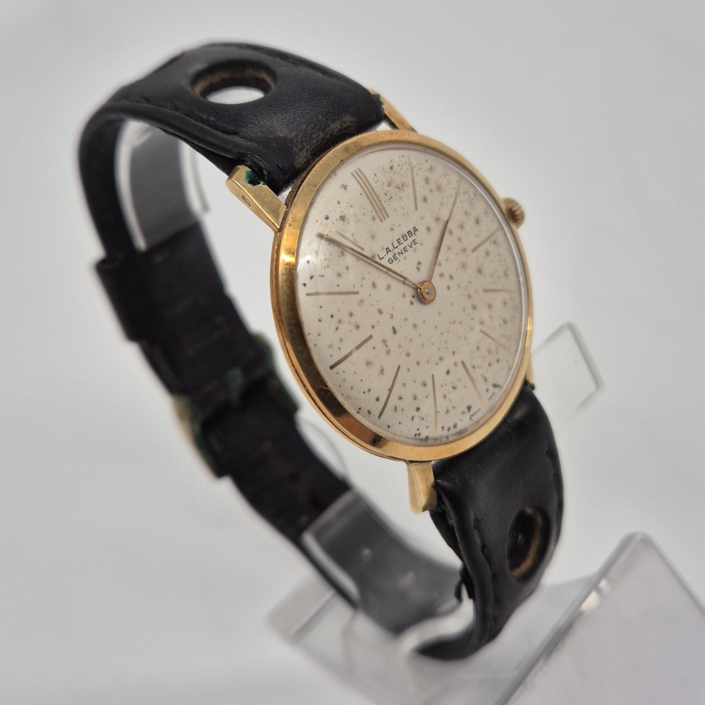 Elegante L.A. Leuba Herrenuhr – Zeitloses Schweizer Design