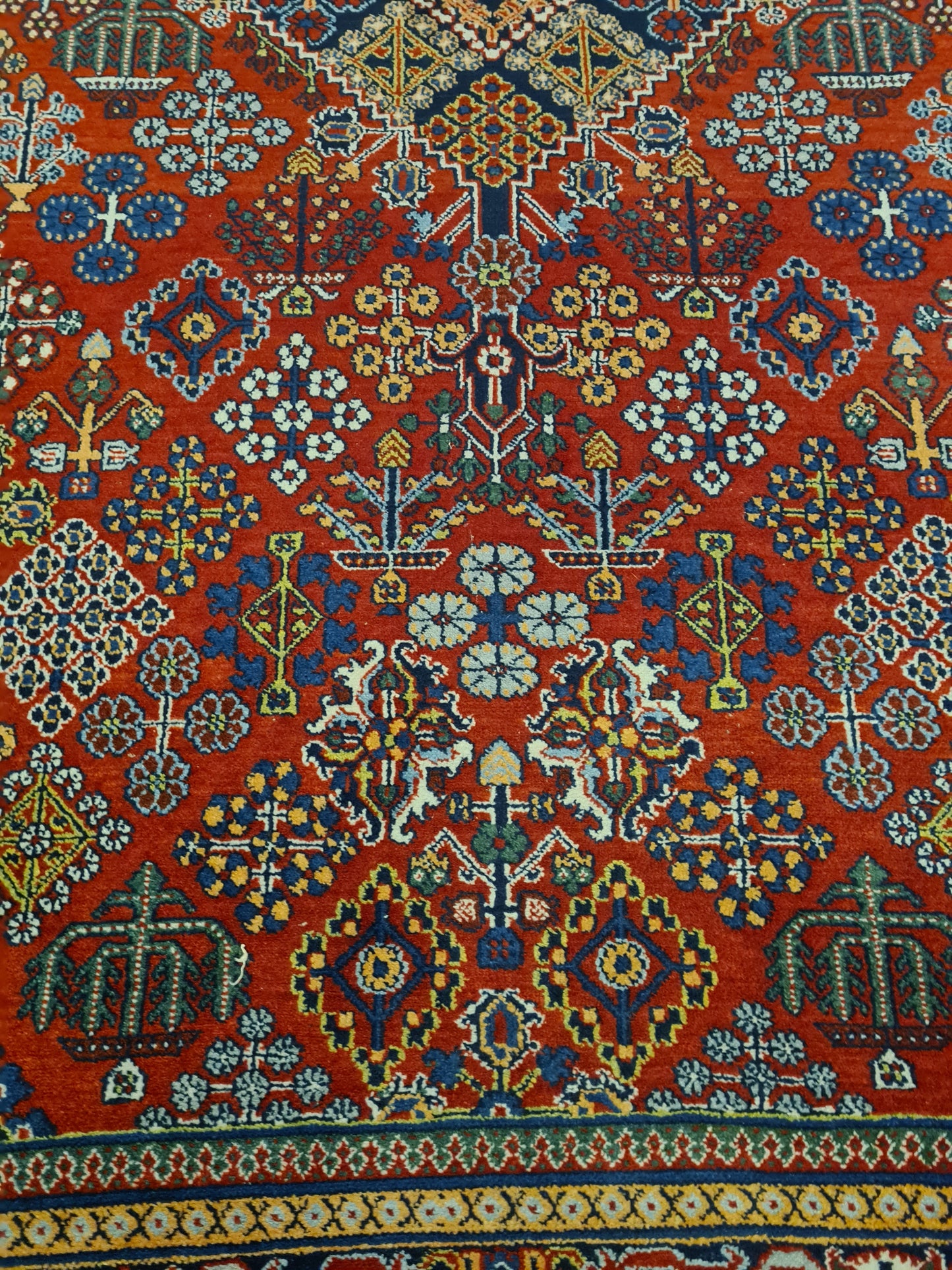 Perserteppich Orientteppich Handgeknüpfter Teppich Keshan antik 243x148cm