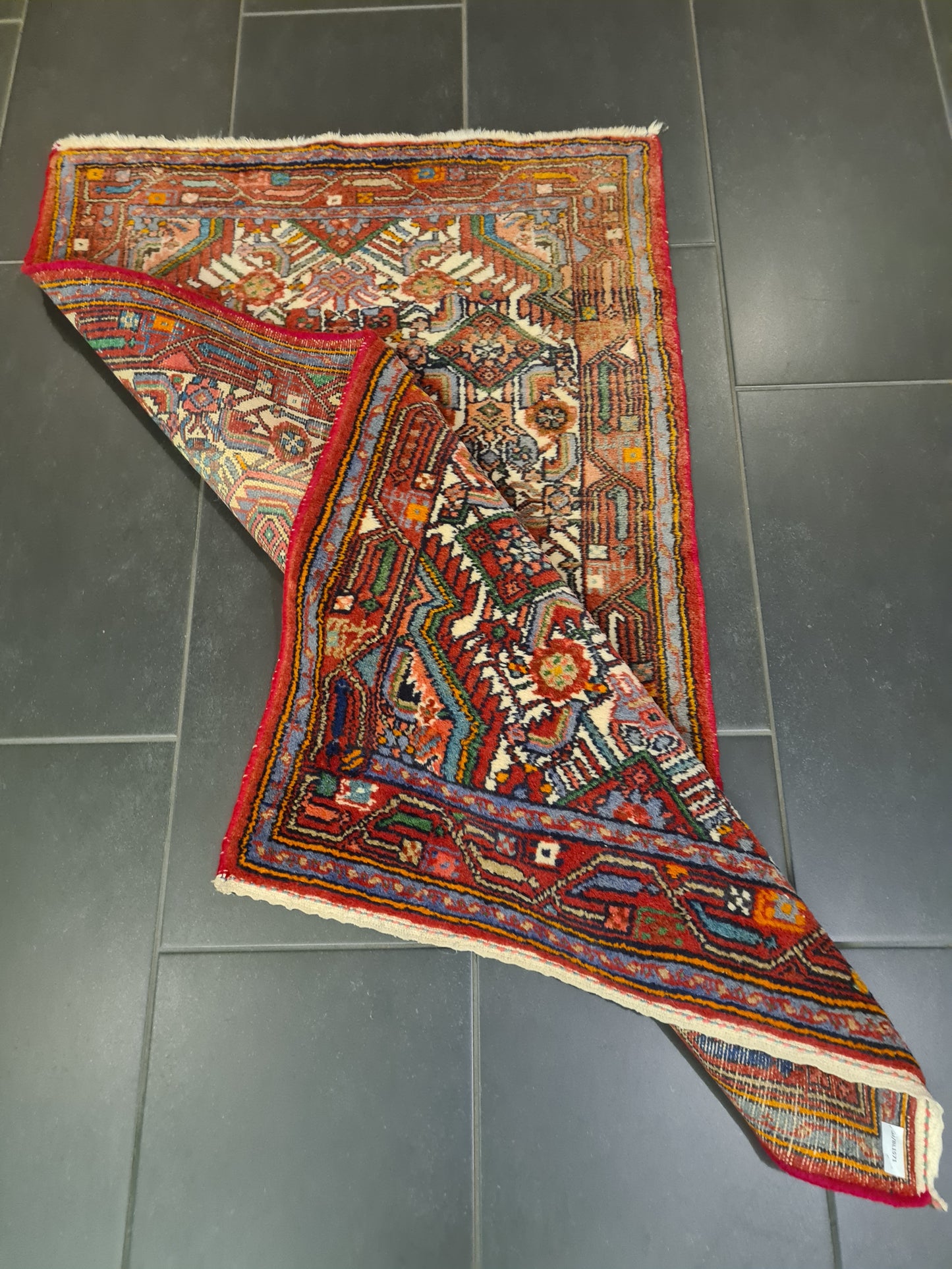 Perserteppich Orientteppich Handgeknüpfter Teppich Hamedan 132x79cm