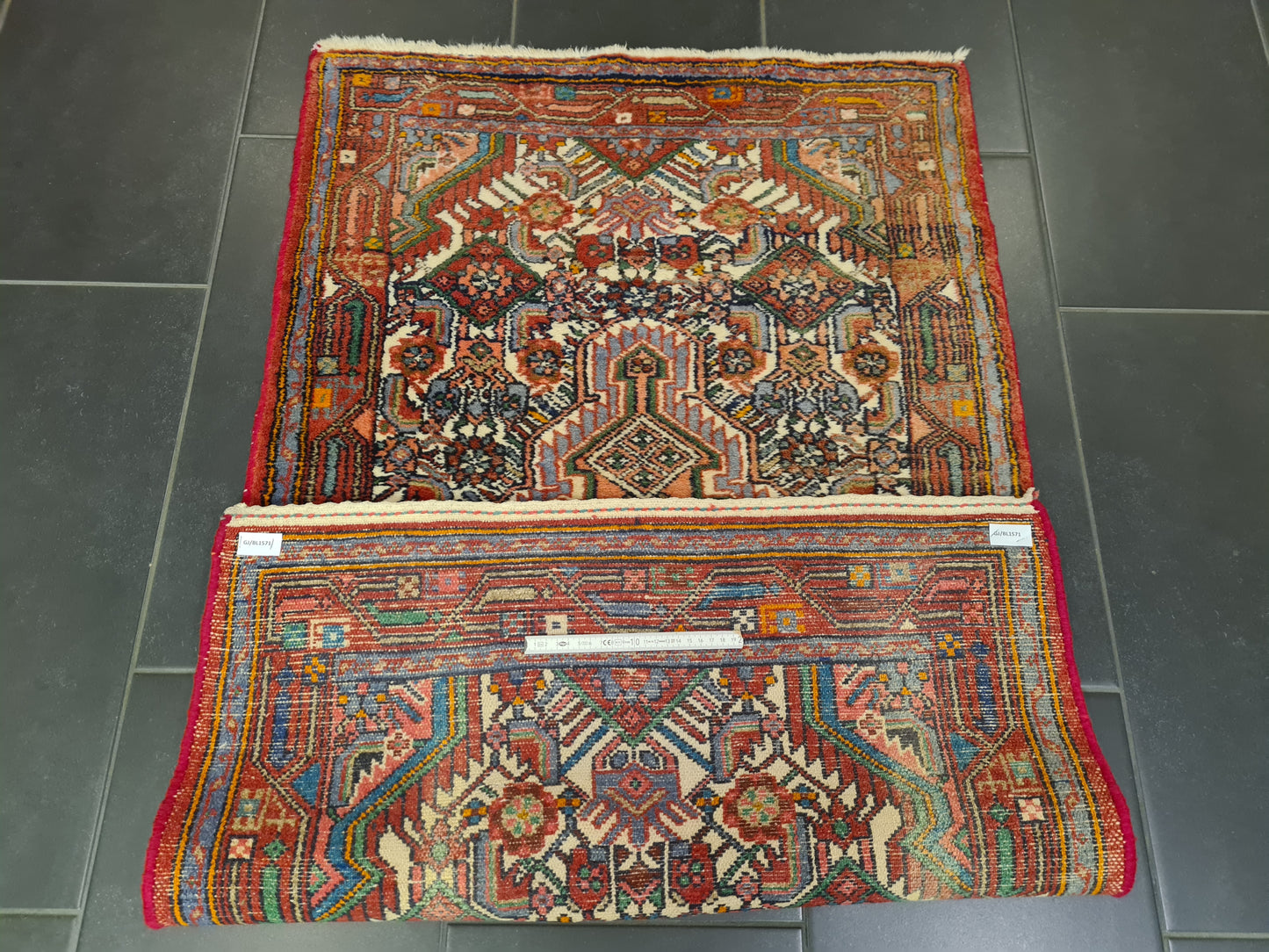 Perserteppich Orientteppich Handgeknüpfter Teppich Hamedan 132x79cm