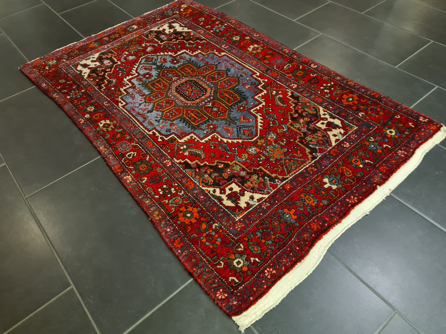 Perserteppich Orientteppich Handgeknüpfter Teppich Bidjar 160x104cm