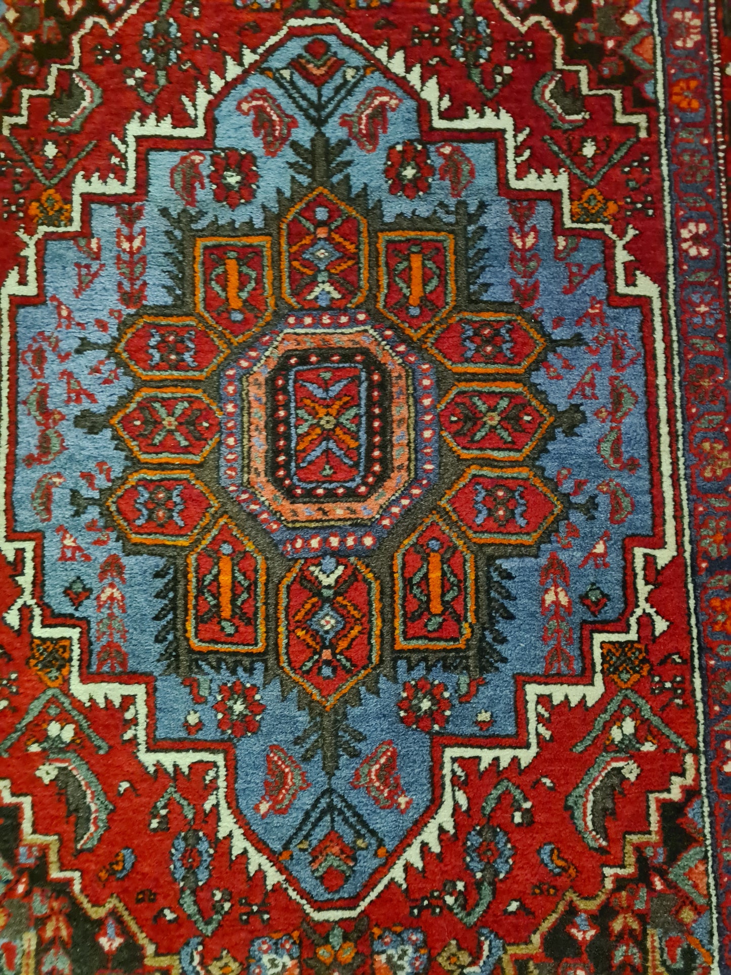 Perserteppich Orientteppich Handgeknüpfter Teppich Bidjar 160x104cm