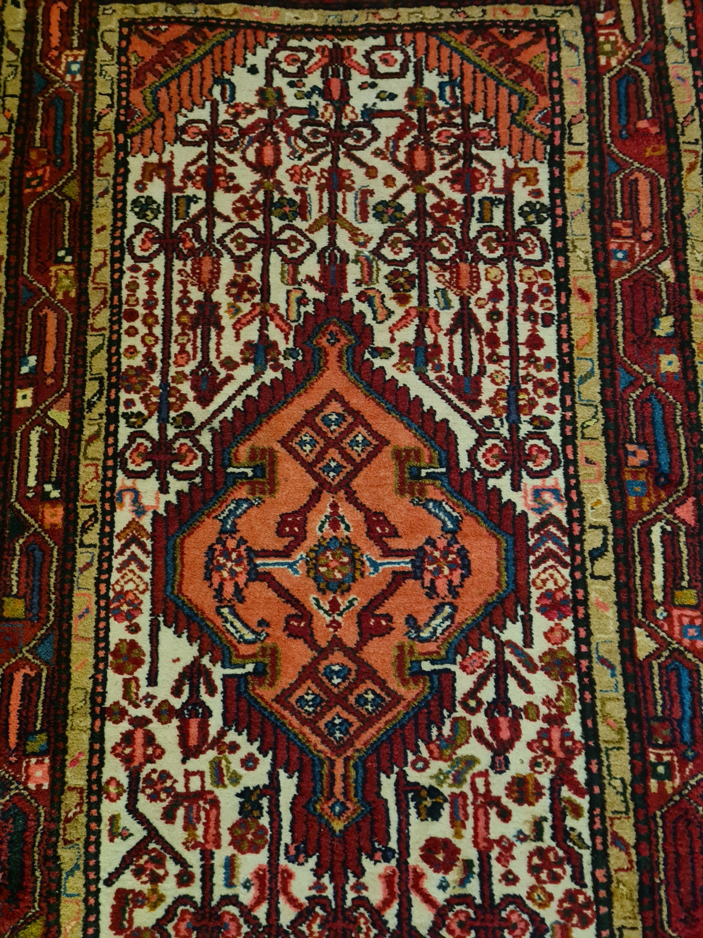 Perserteppich Orientteppich Handgeknüpfter Teppich Malaya Läufer 306x84cm