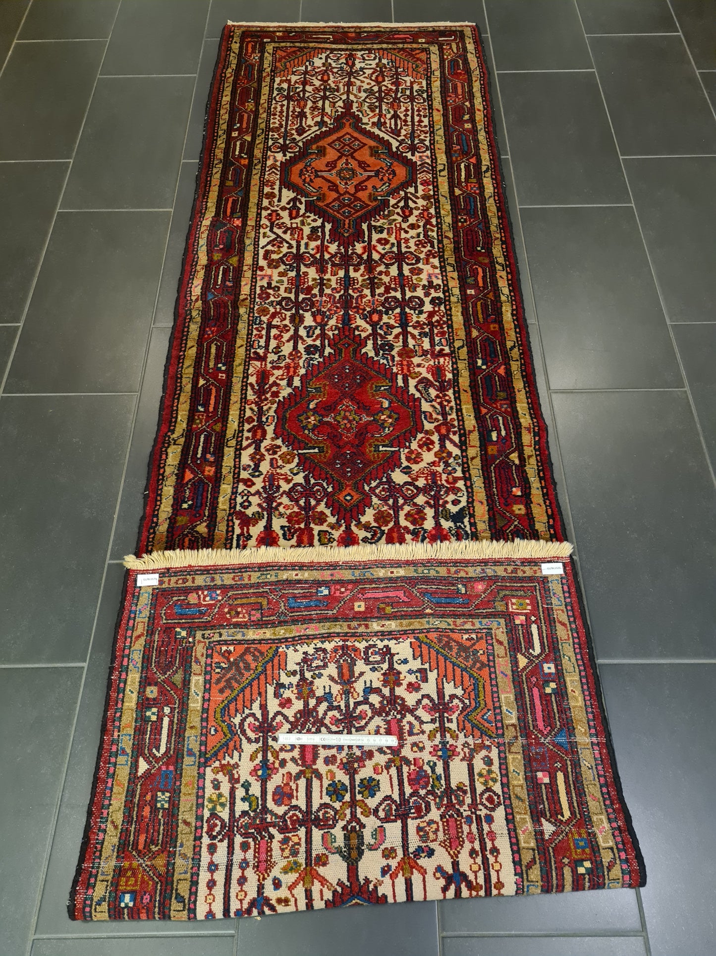 Perserteppich Orientteppich Handgeknüpfter Teppich Malaya Läufer 306x84cm