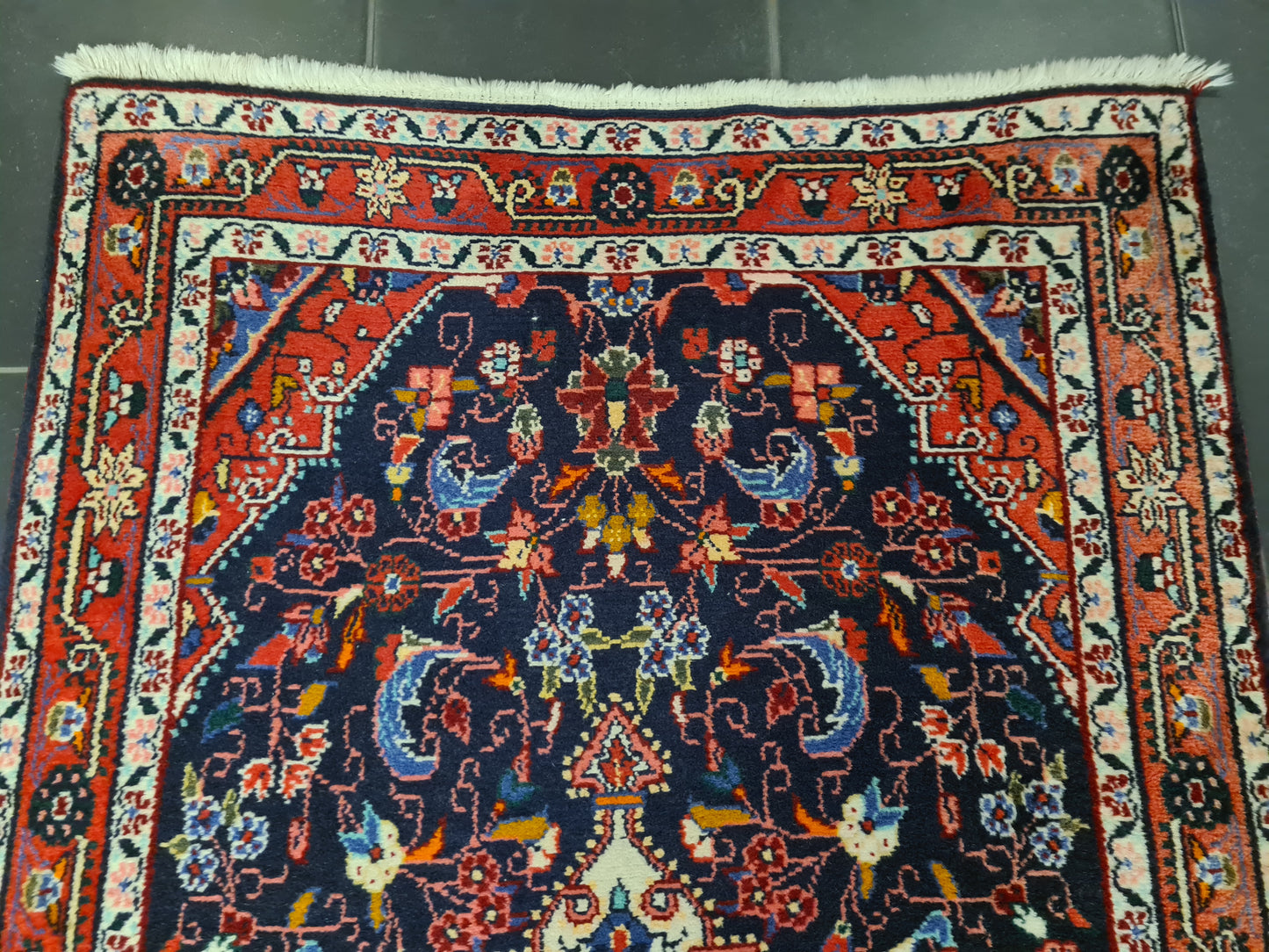 Perserteppich Orientteppich Handgeknüpfter Teppich Hamedan 140x84cm