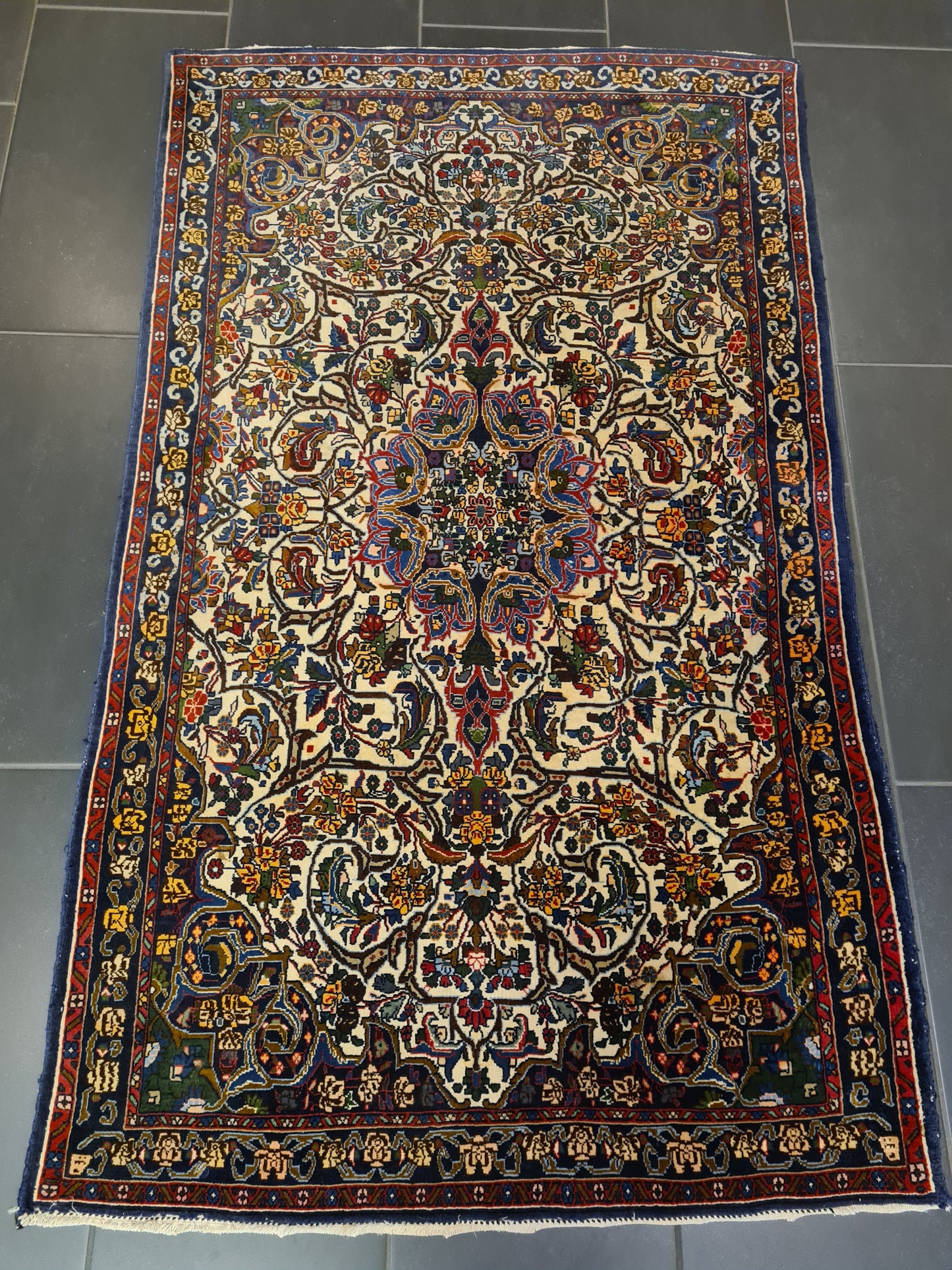 Perserteppich Orientteppich Handgeknüpfter Teppich Sarough fein 162x99cm