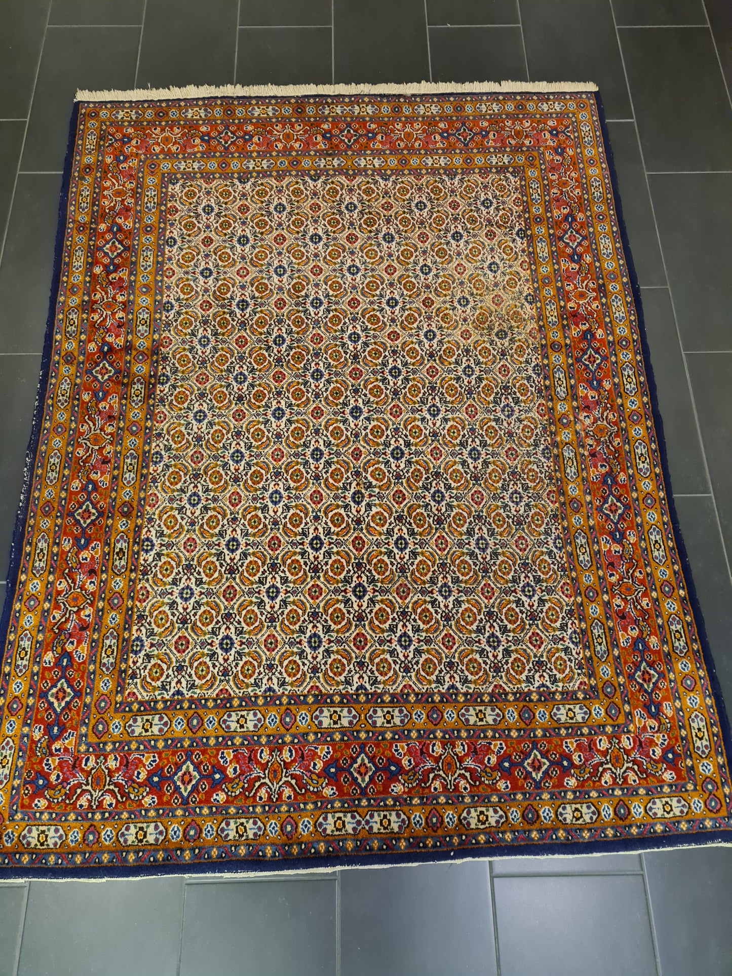 Perserteppich Orientteppich Handgeknüpfter Teppich Moud 212x157cm