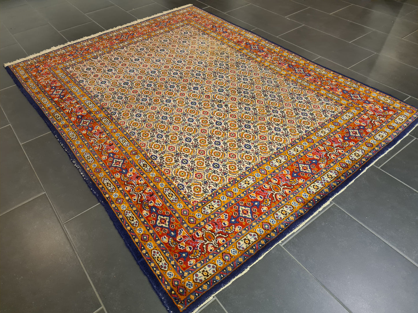 Perserteppich Orientteppich Handgeknüpfter Teppich Moud 212x157cm