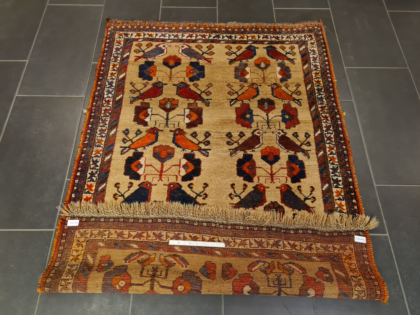 Perserteppich Orientteppich Handgeknüpfter Teppich Shiraz antik 162x112cm