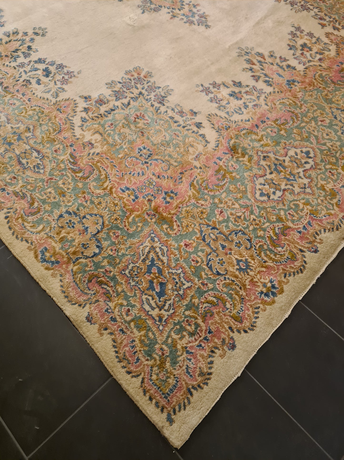 Perserteppich Orientteppich Handgeknüpfter Teppich Kirman Laver 467X330cm