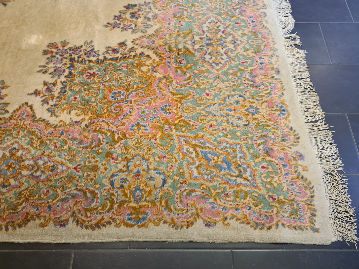 Perserteppich Orientteppich Handgeknüpfter Teppich Kirman Laver 467X330cm