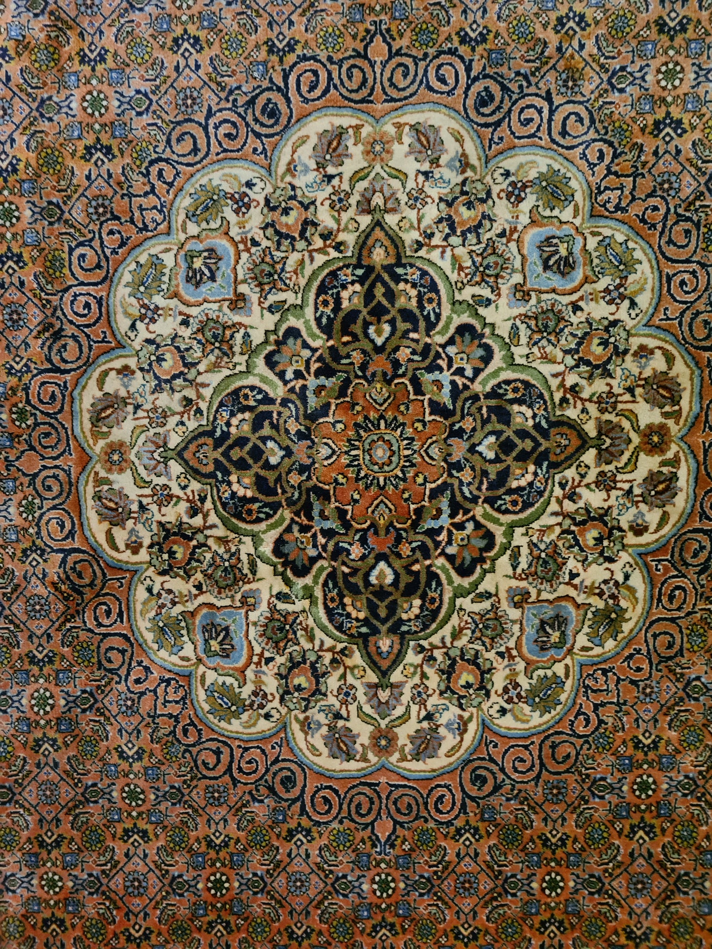 Perserteppich Orientteppich Handgeknüpfter Teppich Bidjar fein 230x202cm