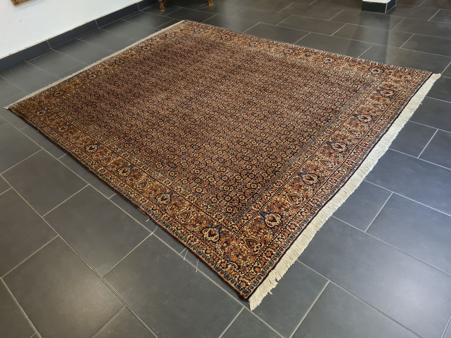 Perserteppich Orientteppich Handgeknüpfter Teppich Bidjar fein 262x205cm