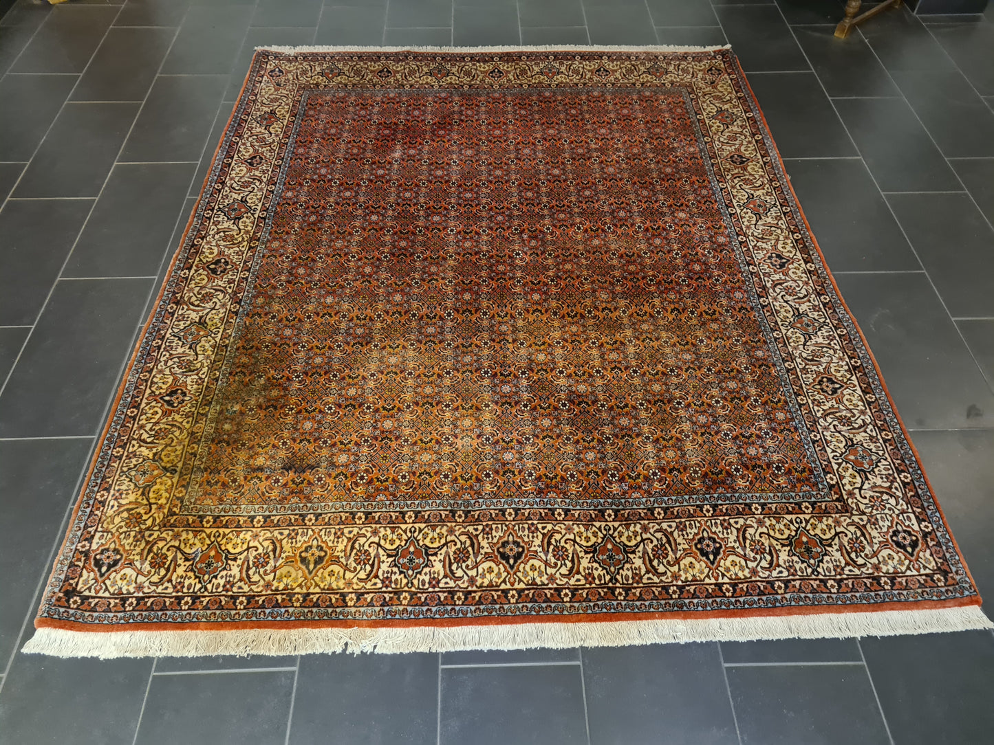 Perserteppich Orientteppich Handgeknüpfter Teppich Bidjar fein 250x211cm