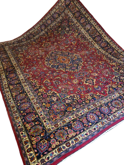 Perserteppich Orientteppich Handgeknüpfter Teppich Meshed Royal 388x308cm