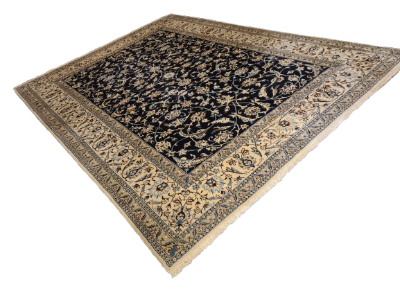 Perserteppich Orientteppich Handgeknüpfter Teppich Nain Royal 342x248cm