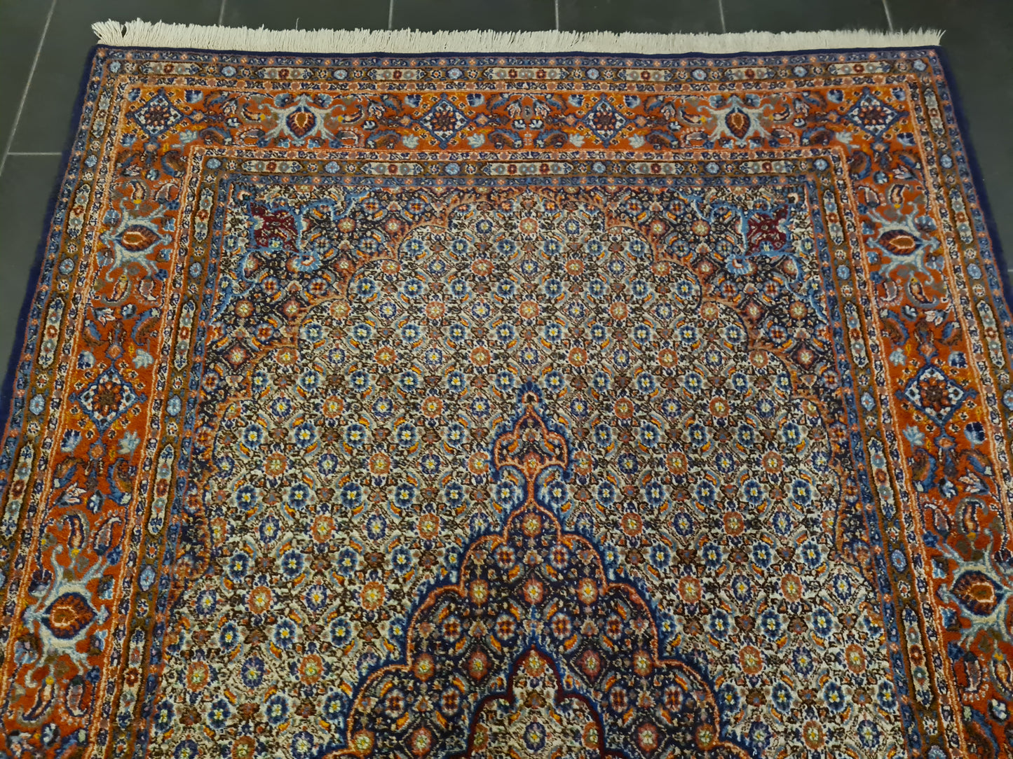 Perserteppich Orientteppich Handgeknüpfter Teppich Moud fein 247x143cm