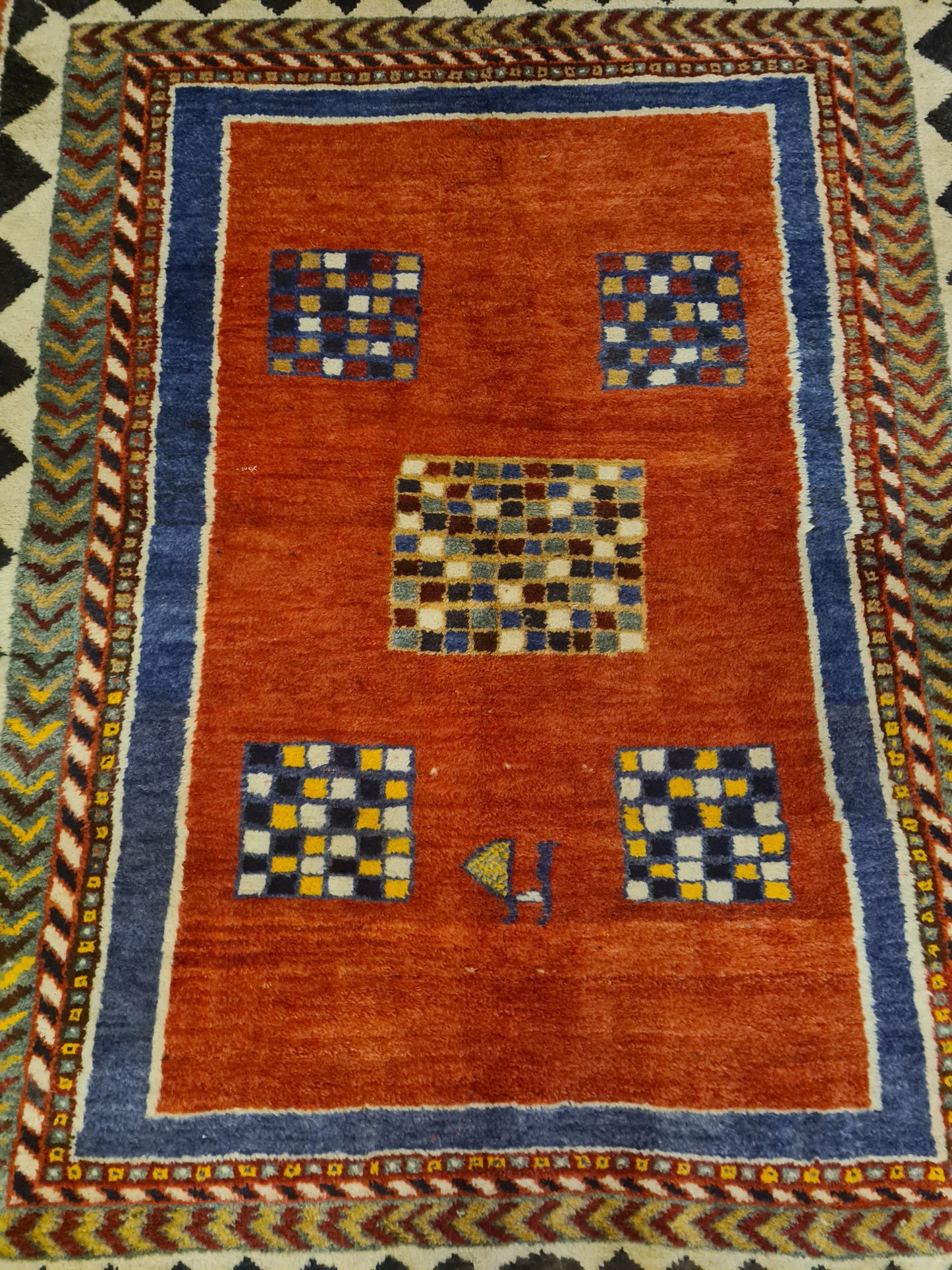 Perserteppich Orientteppich Handgeknüpfter Teppich Gabbeh fein 199x186cm