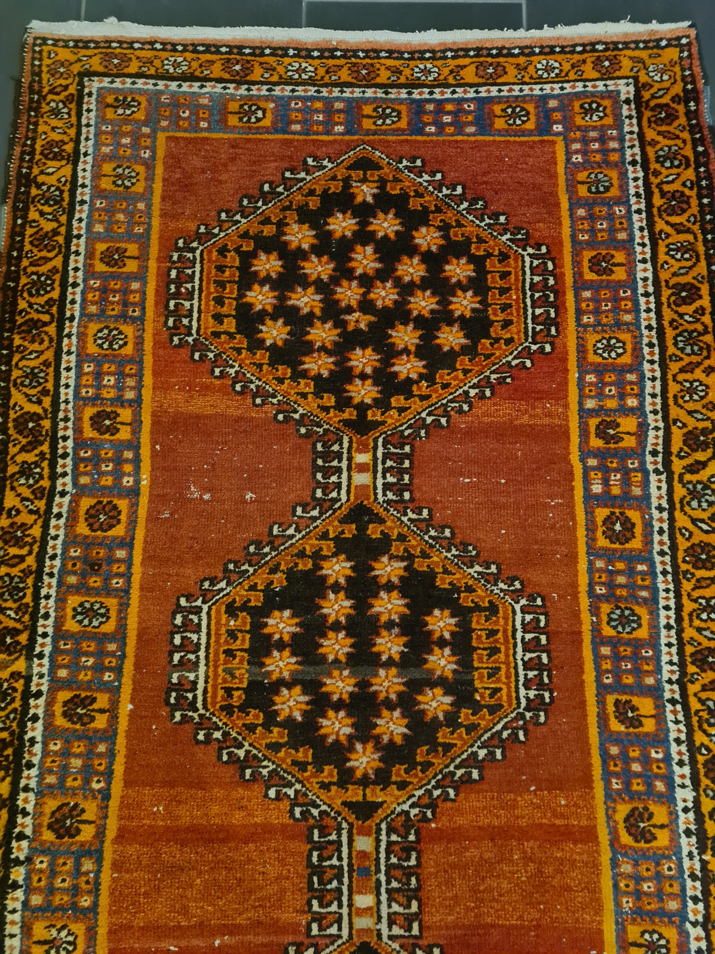 Perserteppich Orientteppich Handgeknüpfter Teppich Malaya Läufer 291x107cm