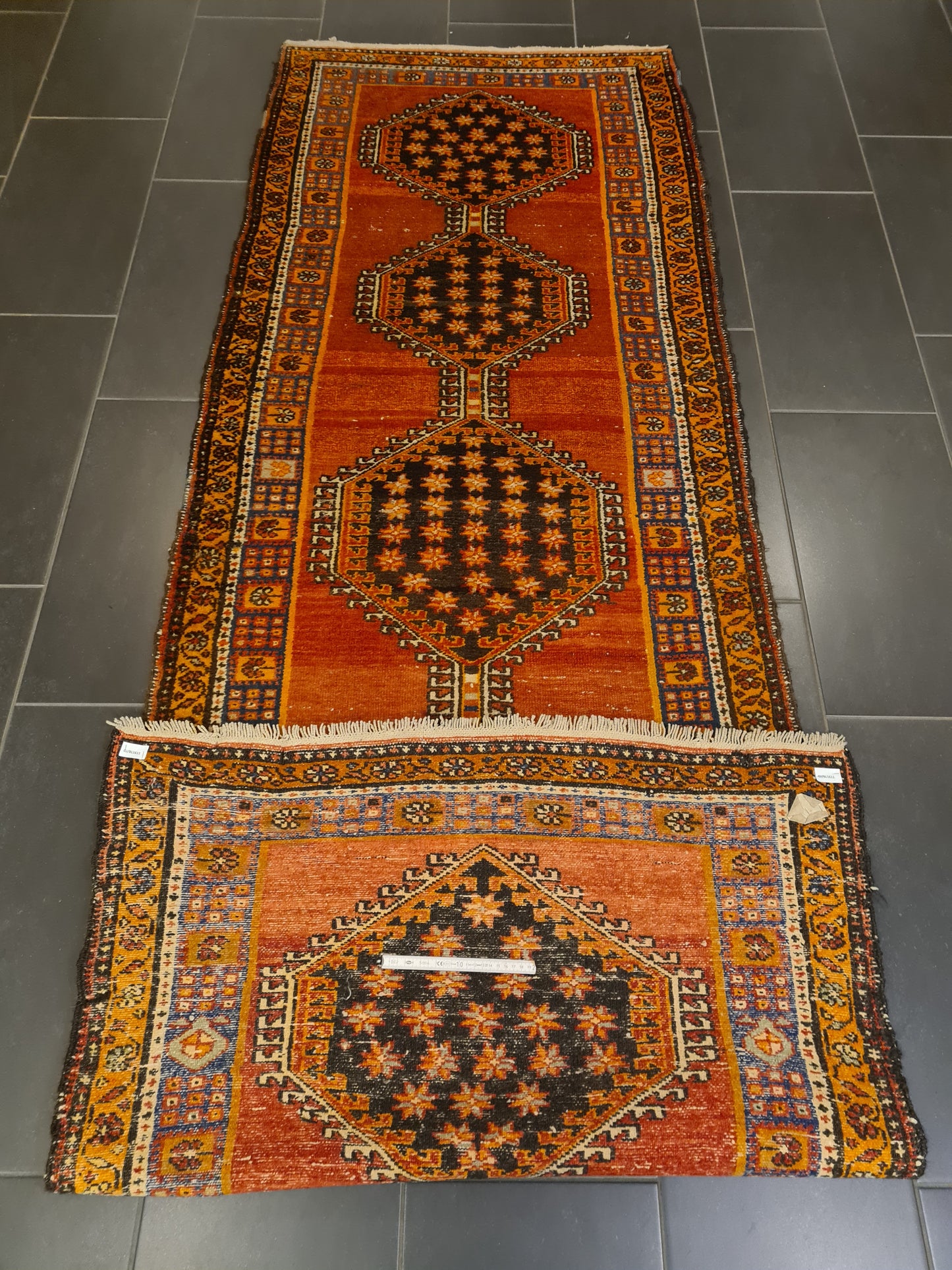 Perserteppich Orientteppich Handgeknüpfter Teppich Malaya Läufer 291x107cm