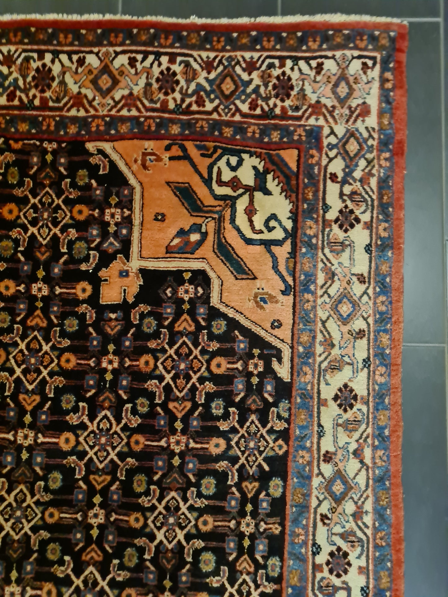 Perserteppich Orientteppich Handgeknüpfter Teppich Bidjar 260x160cm