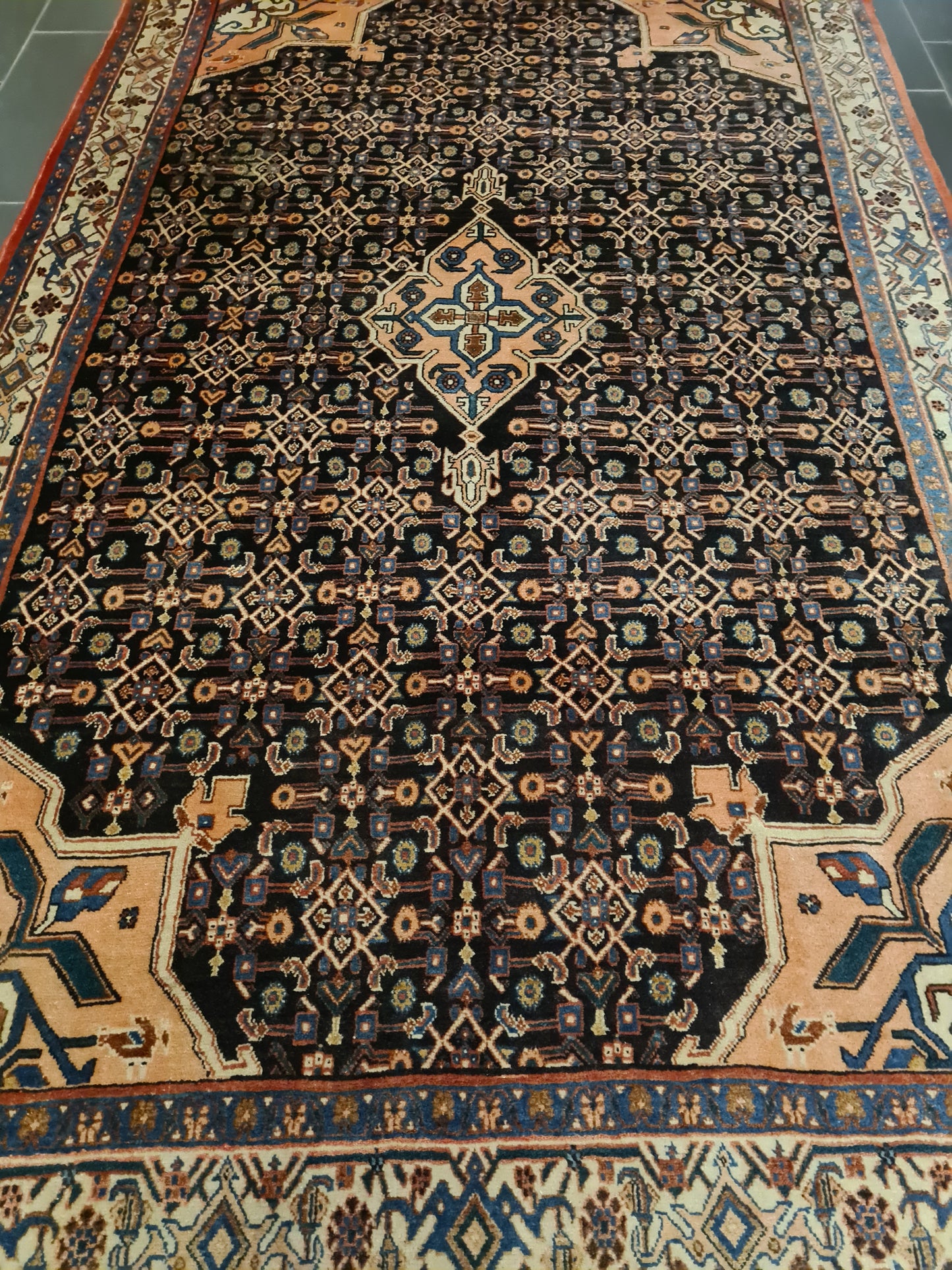 Perserteppich Orientteppich Handgeknüpfter Teppich Bidjar 260x160cm