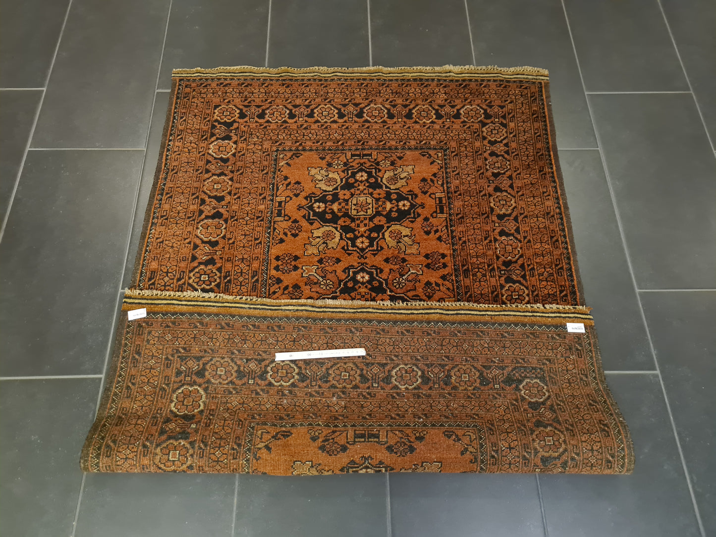 Perserteppich Orientteppich Handgeknüpfter Teppich Afghan art déco 149x107cm