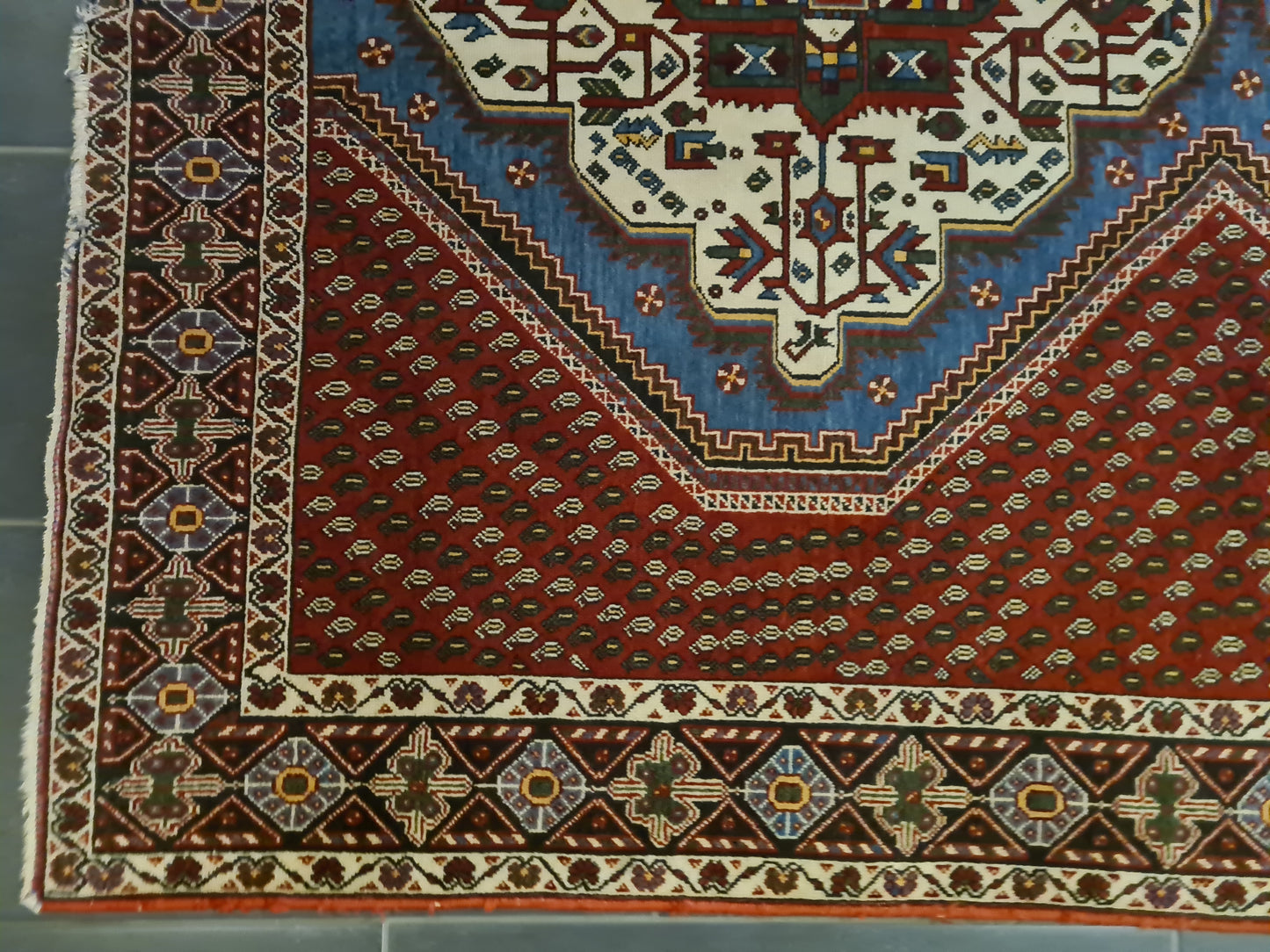 Perserteppich Orientteppich Handgeknüpfter Teppich Afshari antik 188x152cm