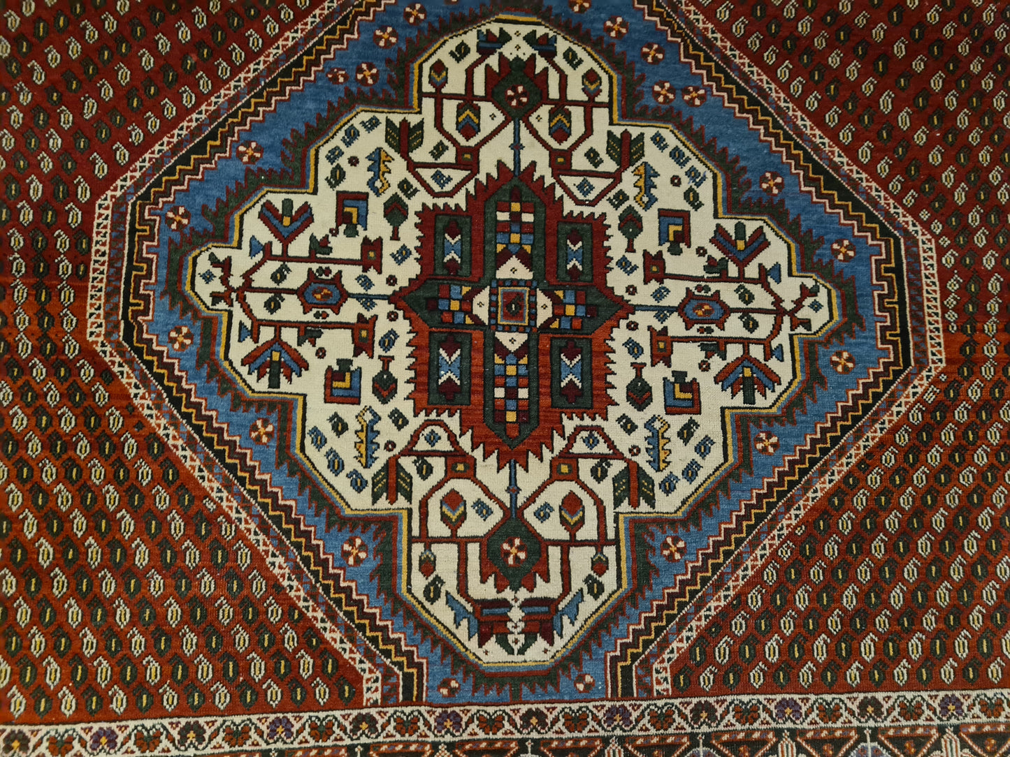 Perserteppich Orientteppich Handgeknüpfter Teppich Afshari antik 188x152cm