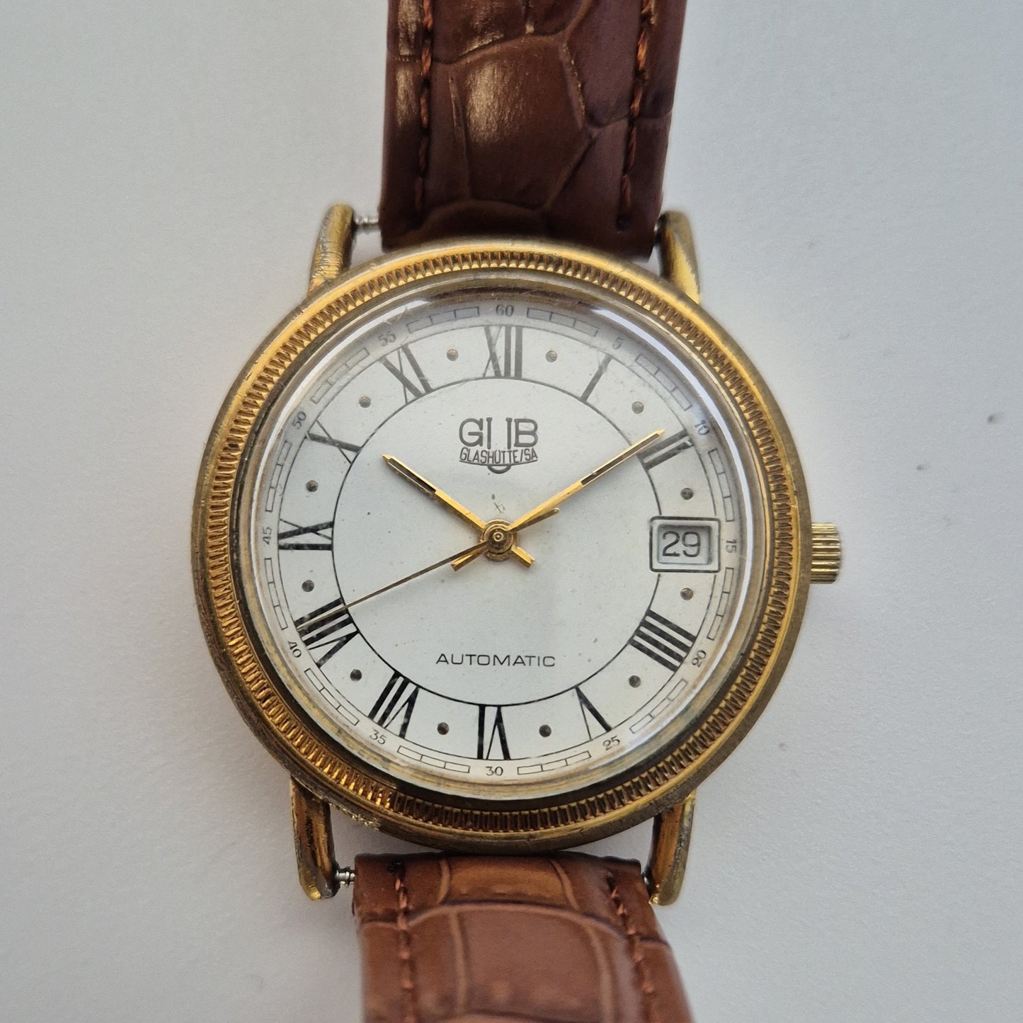 Elegante GIB Automatic Armbanduhr – Klassisches Design mit römischen Ziffern