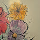 Lithographie Blumen Europäische Schule 1969 51,5x69 cm