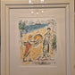 Lithographie Marc Chagall The Odyssey Athene und Telemachos 54,5x62,5 cm