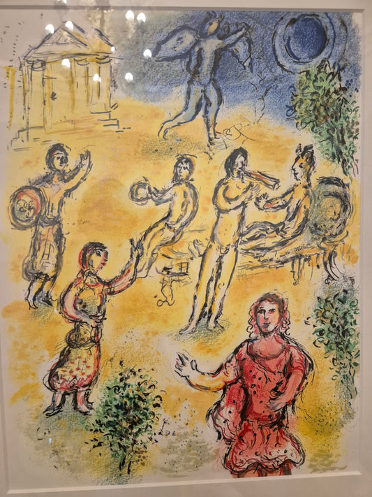 Marc Chagall Lithographie 20. Jhd. Die Odyssee 51x59 cm