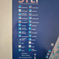 Poster Karte Insel Sylt 47x81 cm hinter Glas gerahmt