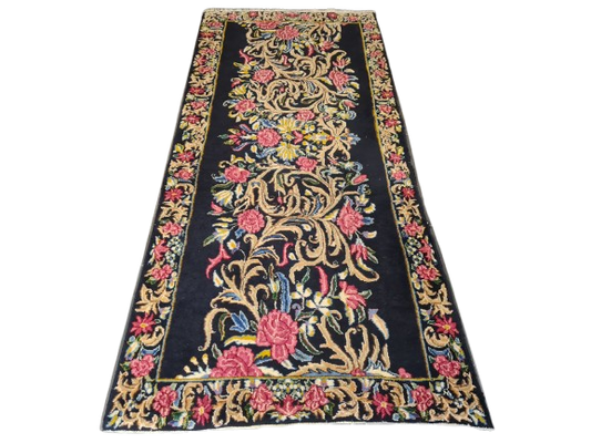 Perserteppich Orientteppich Handgeknüpfter Teppich Kirman fein 271x118cm