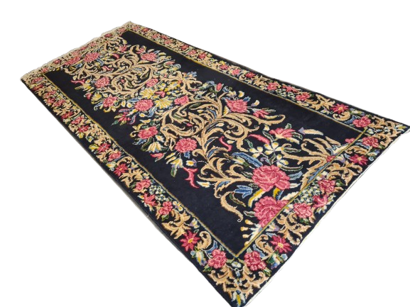 Perserteppich Orientteppich Handgeknüpfter Teppich Kirman fein 271x118cm