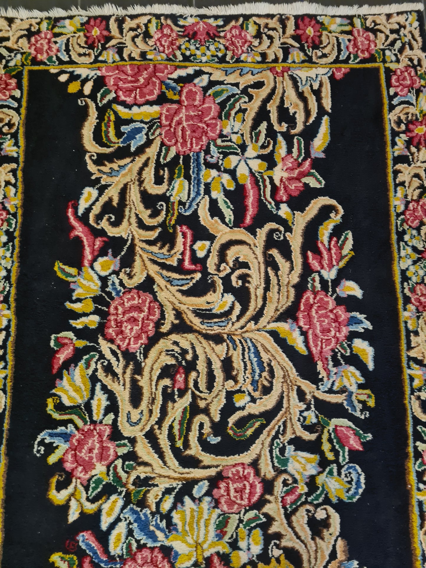 Perserteppich Orientteppich Handgeknüpfter Teppich Kirman fein 271x118cm