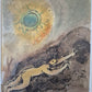 Lithographie Marc Chagall Sisyphos 46x54 cm hinter Glas gerahmt