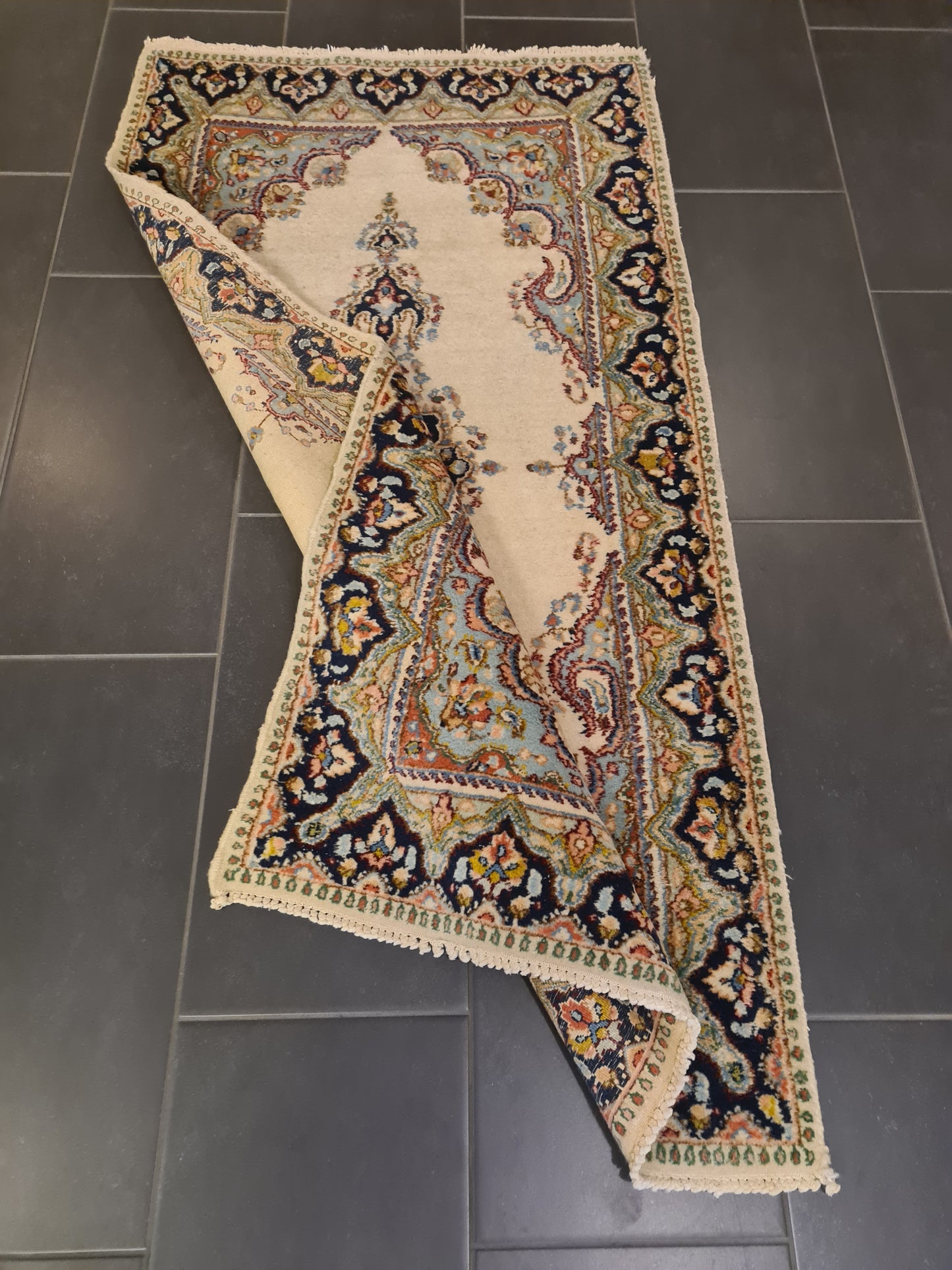 Perserteppich Orientteppich Handgeknüpfter Teppich Kirman fein 166x93cm