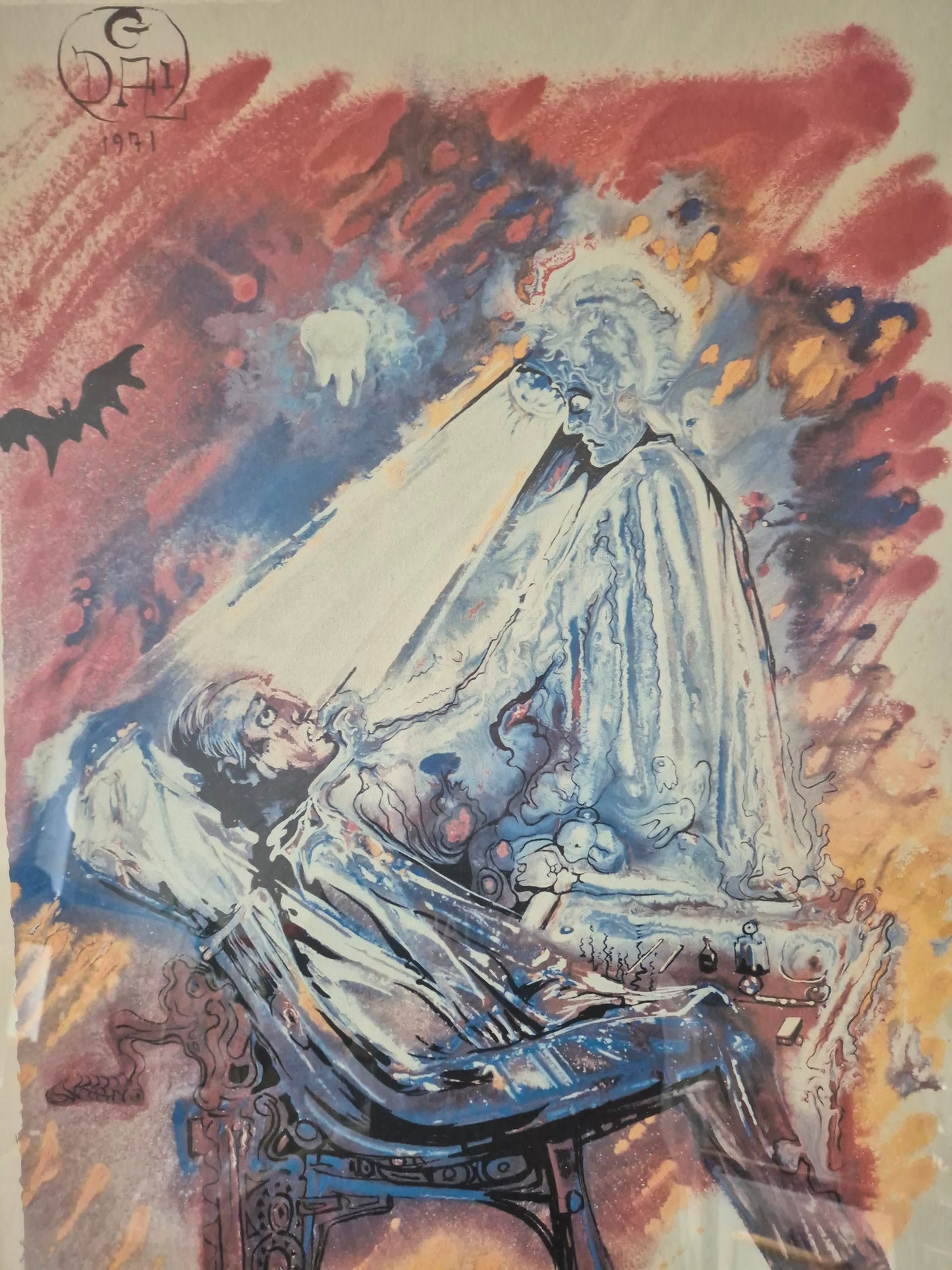 Lithographie Salvador Dalí und Marc Chagall The Doctor 82x102 cm