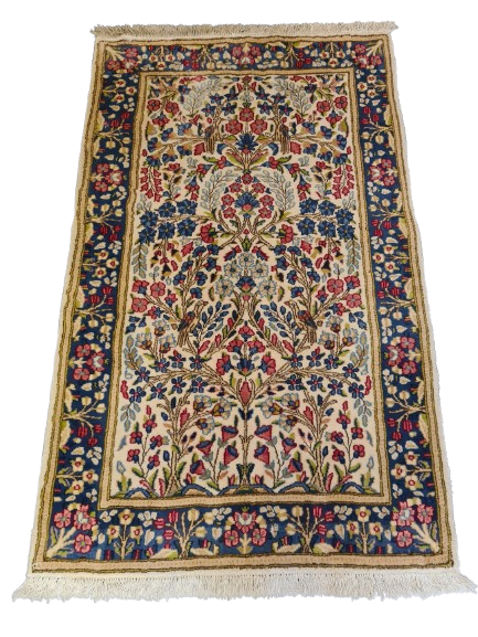 Perserteppich Orientteppich Handgeknüpfter Teppich Kirman fein 150x94cm