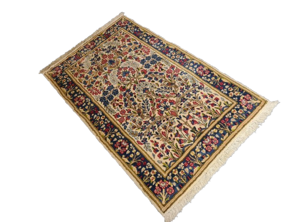 Perserteppich Orientteppich Handgeknüpfter Teppich Kirman fein 150x94cm