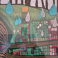 Druckgrafik Hundertwasser 690 Green Power Save the Rain 110x86cm