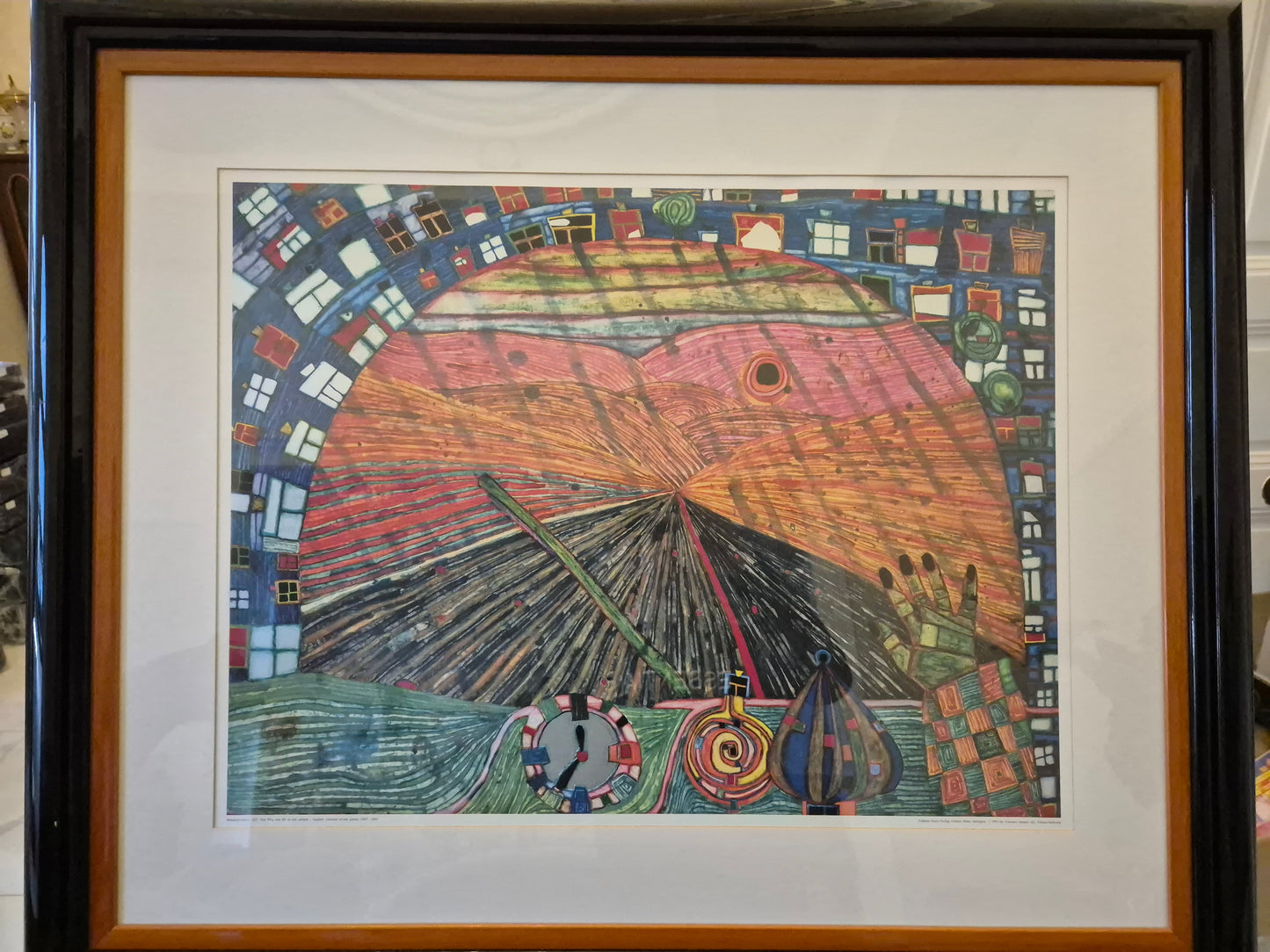 Druckgrafik Hundertwasser 823 Der Weg von dir zu mir zurück 99x83cm