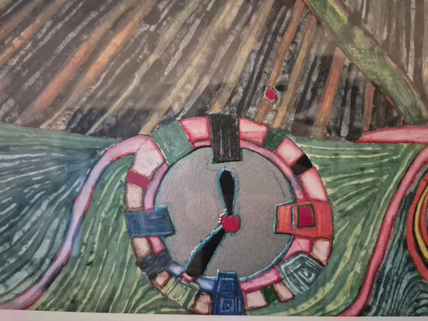 Druckgrafik Hundertwasser 823 Der Weg von dir zu mir zurück 99x83cm