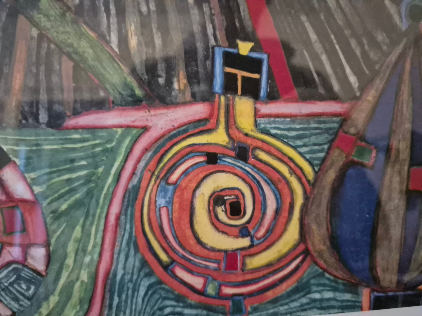 Druckgrafik Hundertwasser 823 Der Weg von dir zu mir zurück 99x83cm