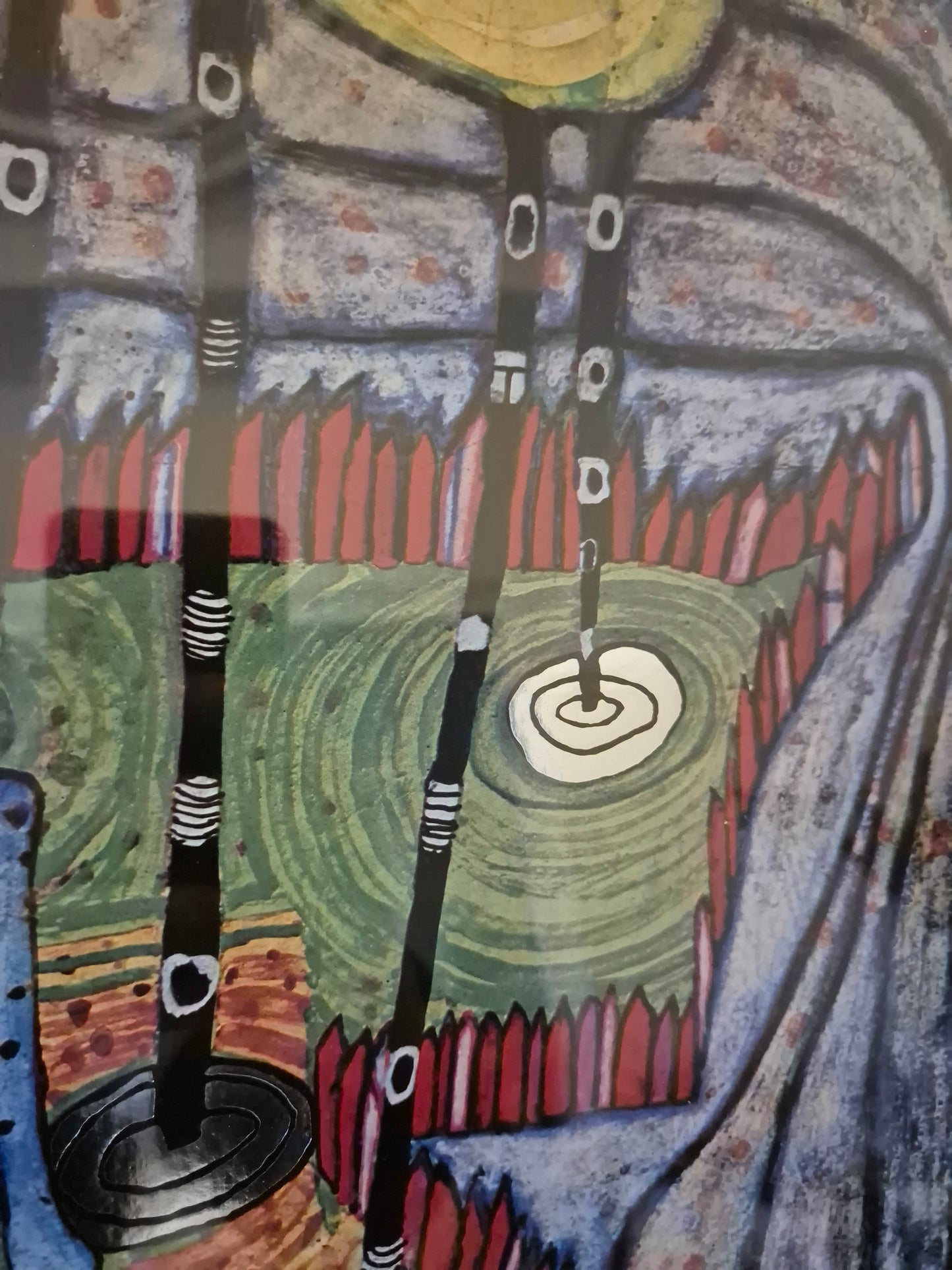 Druckgrafik Hundertwasser You are guest of nature behave 85x111cm