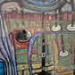 Druckgrafik Hundertwasser You are guest of nature behave 85x111cm