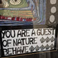 Druckgrafik Hundertwasser You are guest of nature behave 85x111cm