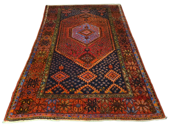 Perserteppich Orientteppich Handgeknüpfter Teppich Malaya antik 206x130cm